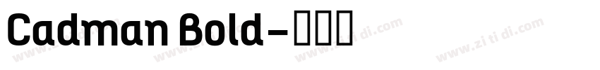 Cadman Bold字体转换